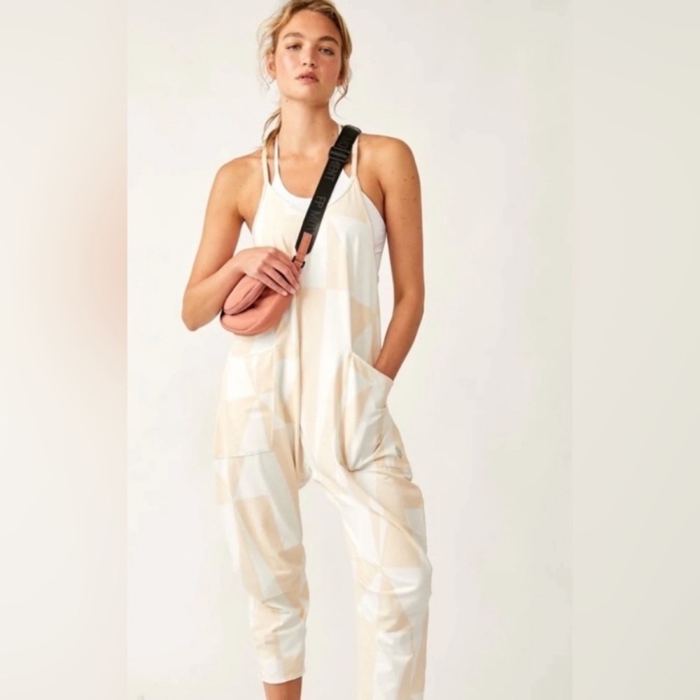 Free People FP Movement Bamboo Printed Combo Hot Shot Onesie Medium